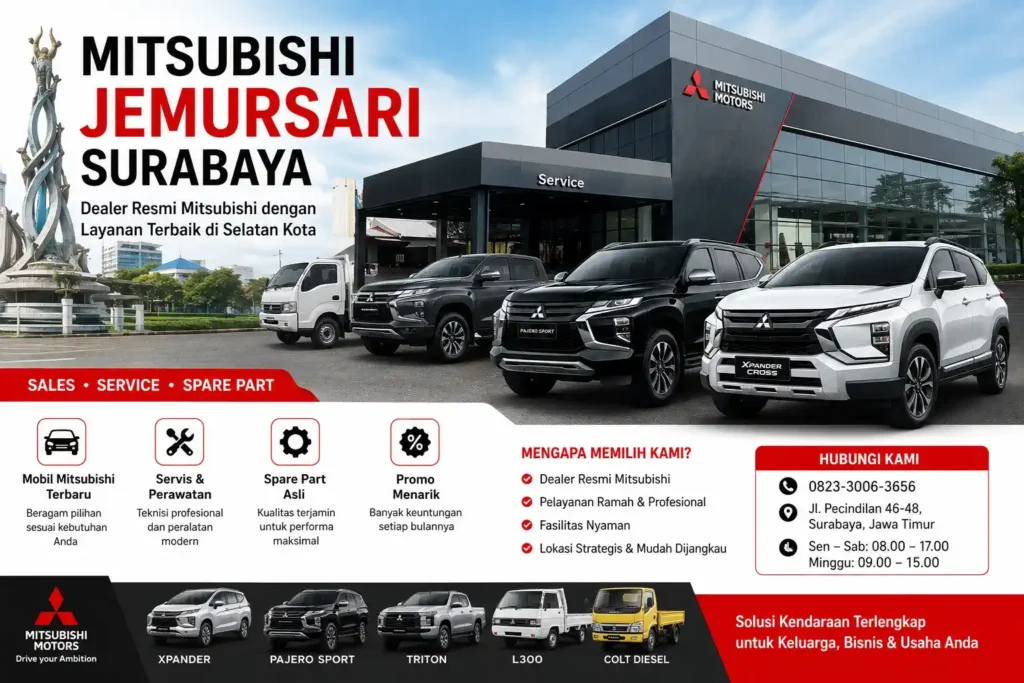 mitsubishi jemursari surabaya
